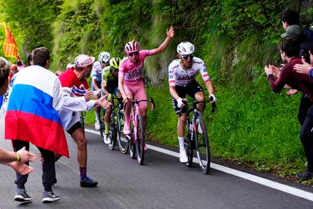 Pogacar Tadej (Team Uae Emirates) pink jersey, winner at the end of the stage 20 of the of the Giro d Italia from Alpago to Bassano del Grappa, 25 May 2024 Italy.  Copyright: xFabioxFerrari xLaPressex
