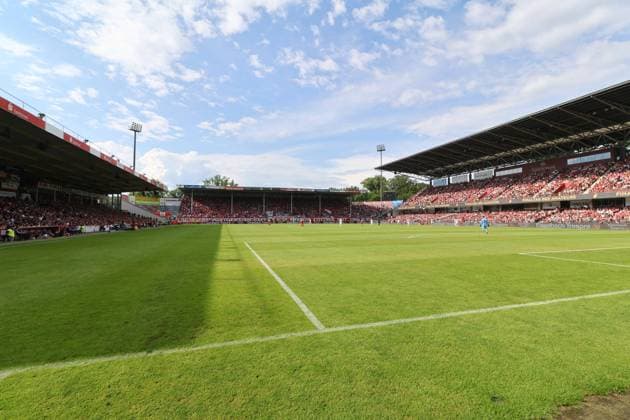 13.305 Zuschauer im LEAG Energie Stadion beim Landespokalfinale am Finaltag der Amateure Fussball Finale Landespokal Brandenburgt 2023 2024 FC Energie Cottbus - SV Babelsberg 03