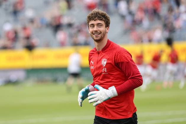 Toto-Pokal Finale; Würzburger Kickers - FC Ingolstadt 04; vor dem Spiel Torwart Maurice Dehler (46, FCI) Toto-Pokal Finale; Würzburger Kickers - FC Ingolstadt 04 Saison 2023 2024