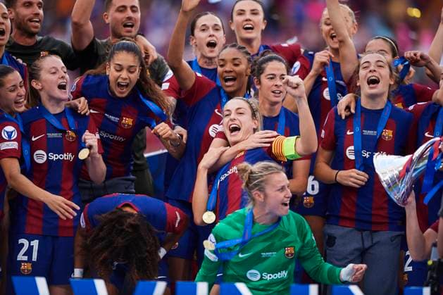 UEFA Women s Champions League Final FC Barcelona, Barca vs Olympique Lyon at San Mames stadium in Bilbao. 25 May 2024 900 Cordon Press  900 CordonxPress LOF - UEFA Womens Champions League Final FC Barcelona vs Olympiq
