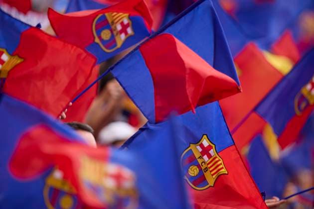 FC Barcelona, Barca v Olympique Lyonnais - UEFA Women«s Champions League Final 2024 Supporters of FC Barcelona reacts prior to the UEFA Women s Champions League 2023 24 Final match between FC Barcelona and Olympique Lyonnais at San Mames on May 25, 2024, in Bilbao, Spain. Bilbao San Mames Basque Country Spain RL_FCBFvOLYF_00224 Copyright: xRicardoxLarreinax