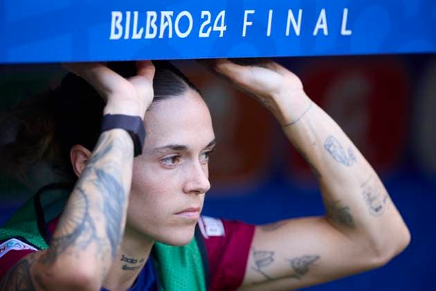 Sport Bilder des Tages FC Barcelona, Barca v Olympique Lyonnais - UEFA Women«s Champions League Final 2024 Mapi Leon of FC Barcelona looks on during the UEFA Women s Champions League 2023 24 Final match between FC Barcelona and Olympique Lyonnais at San Mames on May 25, 2024, in Bilbao, Spain. Bilbao San Mames Basque Country Spain RL_FCBFvOLYF_00228 Copyright: xRicardoxLarreinax