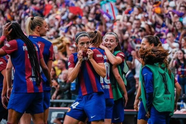 UEFA Women s Champions League 2024 Final: FC Barcelona, Barca Femeni vs. Olympique Lyonnais Feminin during the UEFA Women s Champions League final match between FC Barcelona Femeni and Olympique Lyonnais Feminin on May 25 2024, in Bilbao, Spain Bilbao Estadio de San Mames Bilbao Spain Copyright: xAlexandraxFechetex _ADR202701
