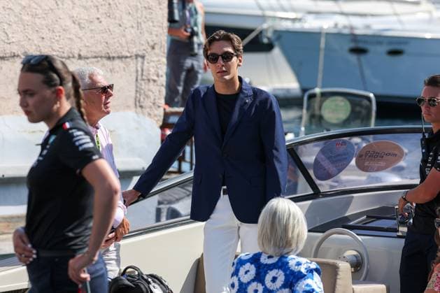 George Russell (Mercedes-AMG) kommt am Hafen an, Rennen, Grosser Preis von Monaco, Motorsport, Herren, Formel 1, 26.05.2024 Monte Carlo Monaco MCO