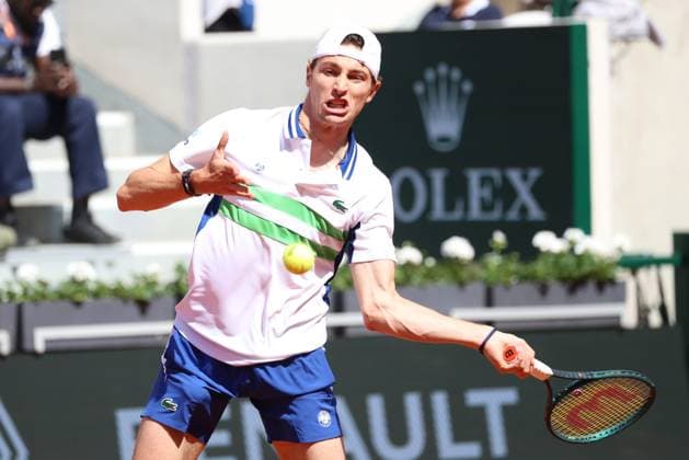 ROLAND GARROS 2024 Thierry Larret Maxppp. Tennis. Roland Garros 2024. Internationaux de France de tennis. Stade Roland Garros, Paris (75). Le 26 Mai 2024. Court Suzanne Lenglen : Hugo HUMBERT (FRA) vs Lorenzo SONEGO (ITA) PARIS (75) STADE ROLAND GARROS PARIS ILE DE FRANCE FRANCE  Copyright: xThierryxLarret MAXPPPxThierryxLarretx TL_20240526_0016 0481305192st