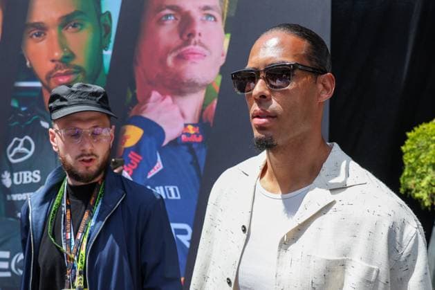 Fussballer Virgil van Dijk FC Liverpool, Rennen, Grosser Preis von Monaco, Motorsport, Herren, Formel 1, 26.05.2024 Monte Carlo Monaco MCO