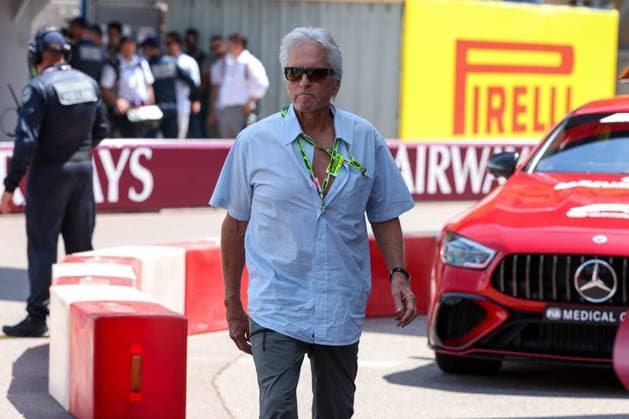 Schauspieler Michael Douglas, Rennen, Grosser Preis von Monaco, Motorsport, Herren, Formel 1, 26.05.2024 Monte Carlo Monaco MCO