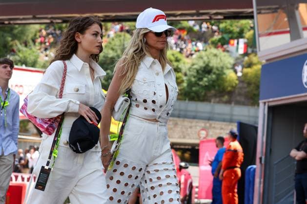 Leni und Heidi Klum, Rennen, Grosser Preis von Monaco, Motorsport, Herren, Formel 1, 26.05.2024 Monte Carlo Monaco MCO