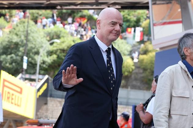 FIFA Praesident Gianni Infantino, Rennen, Grosser Preis von Monaco, Motorsport, Herren, Formel 1, 26.05.2024 Monte Carlo Monaco MCO