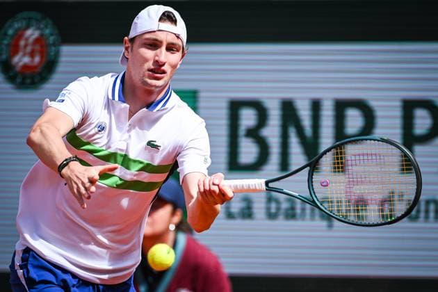 May 26, 2024, Paris, France, France: Ugo HUMBERT of France during the first day of Roland-Garros 2024, French Open 2024, Grand Slam tennis tournament at the Roland-Garros Stadium on May 26, 2024 in Paris, France. Paris France - ZUMAm308 20240526_zsp_m308_002 Copyright: xMatthieuxMirvillex