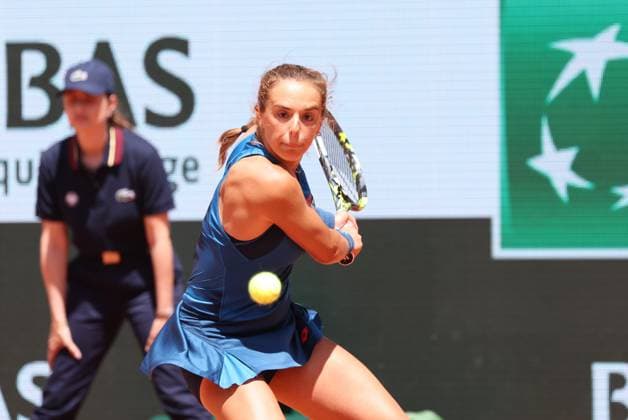 ROLAND GARROS 2024 Thierry Larret Maxppp. Tennis. Roland Garros 2024. Internationaux de France de tennis. Stade Roland Garros, Paris (75). Le 26 Mai 2024. Court Philippe Chatrier : Lucia BRONZETTI (ITA) vs Naomi OSAKA (JPN) PARIS (75) STADE ROLAND GARROS PARIS ILE DE FRANCE FRANCE  Copyright: xThierryxLarret MAXPPPxThierryxLarretx TL_20240526_0157 0481343827st