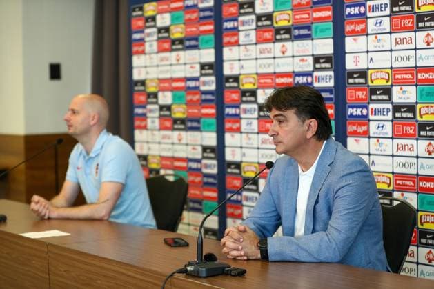 Euro 2024, Nationalteam Kroatien, Pressekonferenz mit Zlatko Dalic Croatia Football national team, Nationalteam - press conference, PK, Pressekonferenz Zlatko Dalic, head coach of Croatia Footbal Nation Team, speaks during a Croatia Press Conference at DoubleTree by Hilton Hotel Zagreb in Zagreb, Croatia on May 26, 2024. MatijaxHabljak PIXSELL