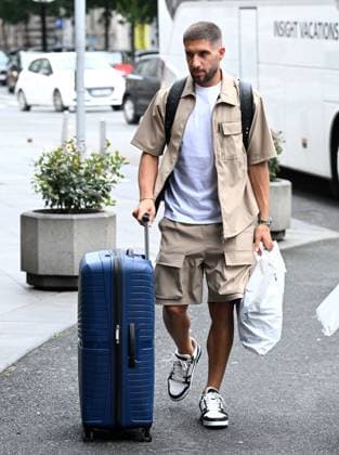 Euro 2024, Nationalteam Kroatien, Ankunft in Zagreb Croatia Football national team, Nationalteam Croatia s player Luka Ivanusec arrive in Hotel Sheration in Zagreb, Croatia, on May 26, 2024. ahead of the UEFA EURO, EM, Europameisterschaft,Fussball 2024. MarkoxLukunic PIXSELL