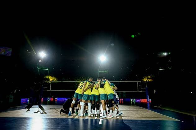 Volleyball, Nations League, Brasilien - Italien Liga das Nações Brasil X Itália RIO DE JANEIRO, RJ - 26.05.2024: LIGA DAS NAÇÕES BRASIL X ITÁLIA - Brazil (Photo: Pedro Teixeira Fotoarena) x2544495x  PedroxTeixeira