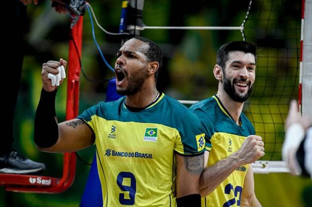 Volleyball, Nations League, Brasilien - Italien Liga das Nações Brasil X Itália RIO DE JANEIRO, RJ - 26.05.2024: LIGA DAS NAÇÕES BRASIL X ITÁLIA - Loyal during Brazil (Photo: Pedro Teixeira Fotoarena) x2544498x  PedroxTeixeira