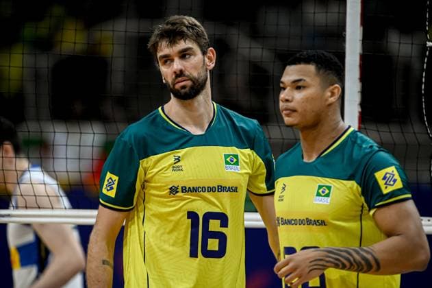 Volleyball, Nations League, Brasilien - Italien Liga das Nações Brasil X Itália RIO DE JANEIRO, RJ - 26.05.2024: LIGA DAS NAÇÕES BRASIL X ITÁLIA - Lucão during Brazil (Photo: Pedro Teixeira Fotoarena) x2544520x  PedroxTeixeira
