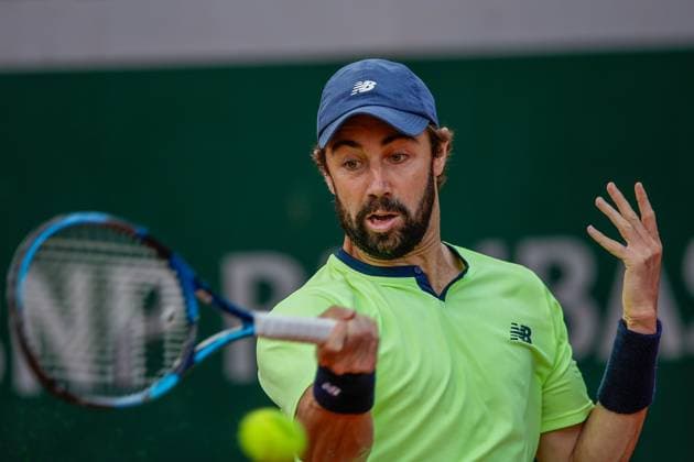 26.05.2024 Tennis, French Open 2024 Roland-Garros, FRA, Paris, Men™s Singles Court 9 - FIRST ROUND Jordan Thompson (AUS) - Maximilian Marterer (GER) Bild: v. li. Jordan Thompson (AUS) spielt eine Vorhand. Copyright: HMBxMedia AntonioxBorga