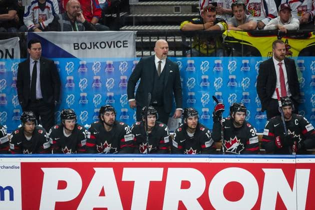 SWEDEN CANADA BRONZE MEDAL GAME IIHF World Championship, WM, Weltmeisterschaft 2024 CZECHIA PRAGUE - OSTRAVA Andre Tourigny of Canada during the bronze medal game of the IIHF Ice hockey, Eishockey World Championship Czechia Prague - Ostrava between Sweden and Canada. O2 Arena, Prague, Czechia, May 26, 2024. PUBLICATION NOT IN SLOVAKIA PUBLICATION NOT IN SVK Prague Copyright: xBranislavxRackox AS0I6660