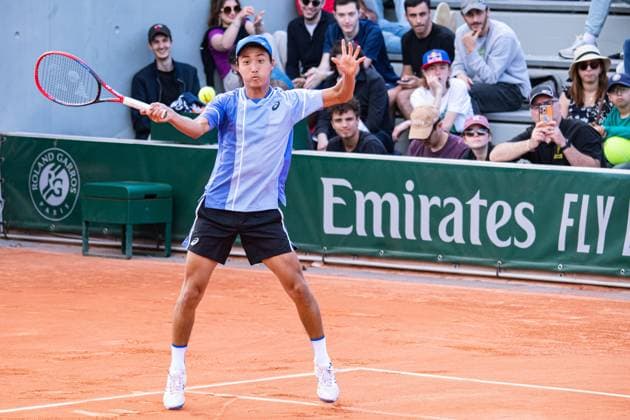 Shintaro Mochizuki (JPN) TENNIS : Roland Garros 2024 - Paris - 26 05 2024 BaptisteAutissier Panoramic 
