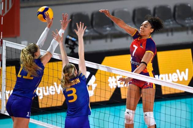 Volleyball, Frauen, European Golden League, Rumänien - Schweden BLAJ - VOLEI - GOLDEN LEAGUE - 26 MAI 2024 Meciul de volei feminin contand pentru CEV European Golden League 2024 dintre Romania si Suedia, desfasurat la Blaj, 26 mai 2024. Inquam Photos Alex Nicodim Copyright: xAlexxNicodimx
