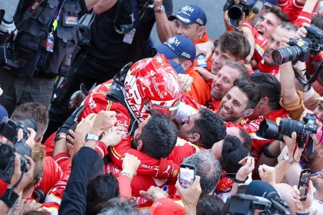 Winner des 81 GP von Monaco, Charles Leclerc (Scuderia Ferrari HP), Rennen, Grosser Preis von Monaco, Motorsport, Herren, Formel 1, 26.05.2024 Monte Carlo Monaco MCO