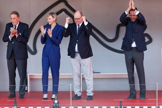 Fuerstin Charlene von Monaco und Fuerst von Monaco Albert II, Rennen, Grosser Preis von Monaco, Motorsport, Herren, Formel 1, 26.05.2024 Monte Carlo Monaco MCO