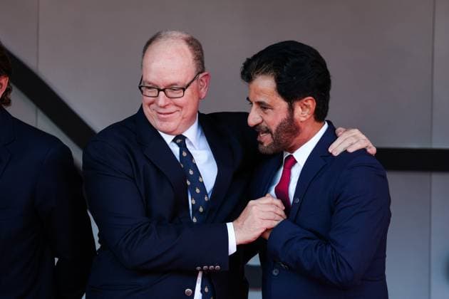 S.A.S. Le Prince Albert II de Monaco, BEN SULAYEM Mohammed (uae), President of the FIA, portrait, during the Formula 1 Grand Prix de Monaco 2024, 8th round of the 2024 Formula One World Championship, WM, Weltmeisterschaft from May 23 to 26, 2024 on the Circuit de Monaco, in Monaco - F1 - MONACO GRAND PRIX 2024 DPPI Panoramic  240526_R08_MONACO_DP_FGOO3785