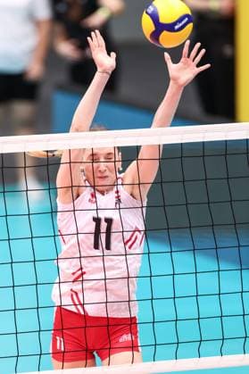 VOLLEYBALL - CEV Golden League, AUT vs UKR SCHWECHAT,AUSTRIA,26.MAY.24 - VOLLEYBALL - CEV European Golden League, ladies, Austria vs Ukraine. Image shows Monika Chrtianska (AUT).  GEPAxpictures xArminxRauthner