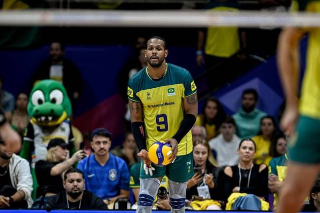 Volleyball, Nations League, Brasilien - Italien Liga das Nações Brasil X Itália RIO DE JANEIRO, RJ - 26.05.2024: LIGA DAS NAÇÕES BRASIL X ITÁLIA - Brazil (Photo: Pedro Teixeira Fotoarena) x2544905x  PedroxTeixeira