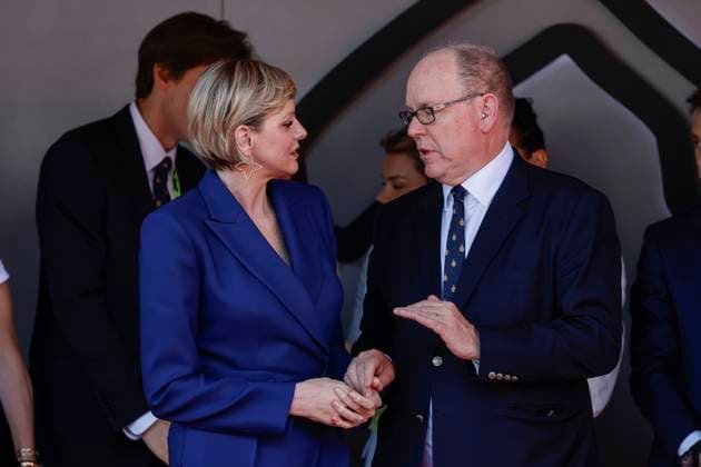 Princess Charlene and Prince Albert II of Monaco, F1 Grand Prix of Monaco at Circuit de Monaco on May 26, 2024 in Monte-Carlo, Monaco. (Photo by HOCH ZWEI) Monte-Carlo Monaco
