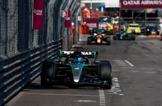 63 George Russell (GBR, Mercedes-AMG Petronas F1 Team), F1 Grand Prix of Monaco at Circuit de Monaco on May 26, 2024 in Monte-Carlo, Monaco. (Photo by HOCH ZWEI) Monte-Carlo Monaco