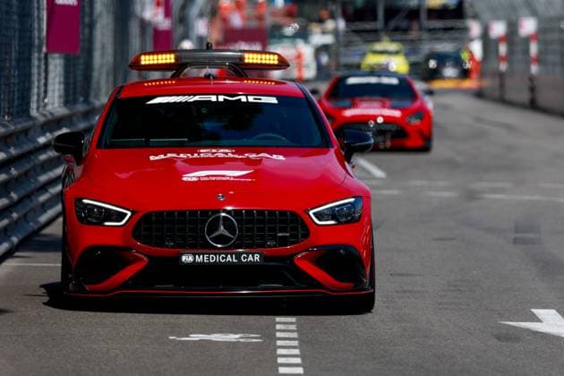 F1 Medical Car, Mercedes-AMG GT 63 S 4MATIC+, F1 Grand Prix of Monaco at Circuit de Monaco on May 26, 2024 in Monte-Carlo, Monaco. (Photo by HOCH ZWEI) Monte-Carlo Monaco