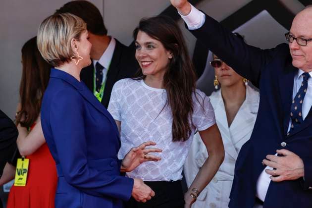 Princess Charlene of Monaco, Charlotte Casiraghi, F1 Grand Prix of Monaco at Circuit de Monaco on May 26, 2024 in Monte-Carlo, Monaco. (Photo by HOCH ZWEI) Monte-Carlo Monaco