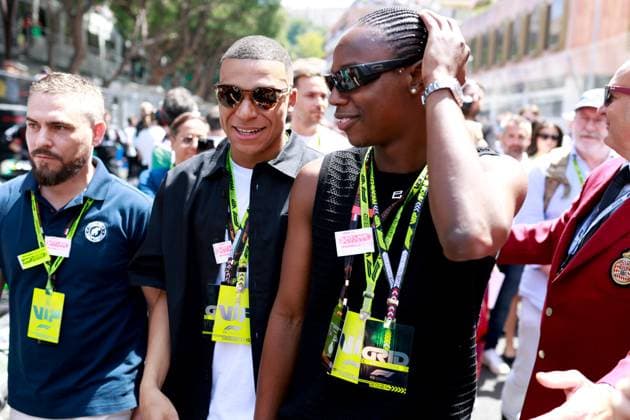 Kylian Mbappe (FRA), F1 Grand Prix of Monaco at Circuit de Monaco on May 26, 2024 in Monte-Carlo, Monaco. (Photo by HOCH ZWEI) Monte-Carlo Monaco