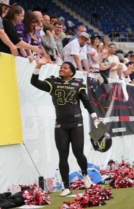 BAU 26.5.2024 Sinsheim American Football Stuttgart Surge vs. Munich Ravens, LENNY KRIEG (Stuttgart Surge)