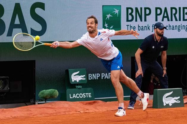 Richard Gasquet (FRA) TENNIS : Roland Garros 2024 - Paris - 26 05 2024 BaptisteAutissier Panoramic 