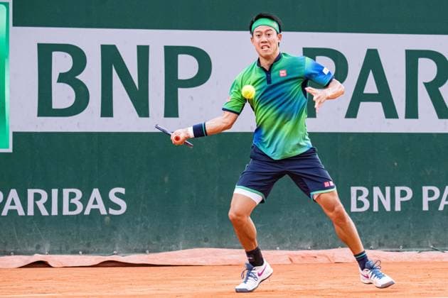 Kei Nishikori (JPN)) TENNIS : Roland Garros 2024 - Paris - 26 05 2024 BaptisteAutissier Panoramic 
