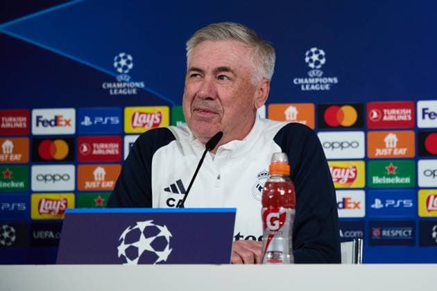 Carlo Ancelotti head coach of Real Madrid CF during the team training session at the Real Madrid Open Media Day ahead of the UEFA Champions League Final against Borussia Dortmund at Valdebebas training ground on May 27, 2024 in Madrid, Spain (Photo by: LGM Panoramic) FOOTBALL : media day - Real Madrid - 27 05 2024 LGM Panoramic 
