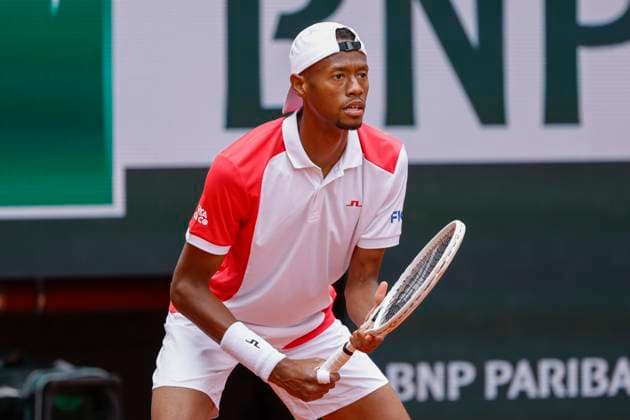May 27, 2024, Paris, Paris, France: Christopher Eubanks (USA) in action during the tennis Grand Slamt of Roland Garros 2024, day 1, match between Christopher Eubanks (USA) and Jannik Sinner(ITA) at Roland Garros Stadium - on May 23 2024.Paris - France Paris France - ZUMAb253 20240527_zsp_b253_016 Copyright: xLoicxBaratouxx