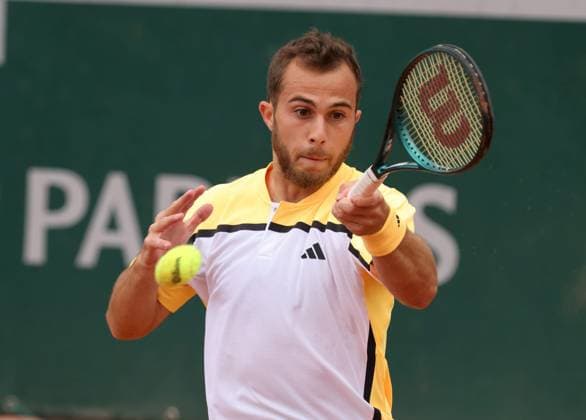 ROLAND GARROS 2024 PHOTOPQR LE PARISIEN Olivier Lejeune ; PARIS ; 27 05 2024 ; ROLAND GARROS 2024 OH O LEJEUNE 27052024 COURT 14 BEN SHELTON HUGO GASTON May 27th 2024 Roland Garros french open