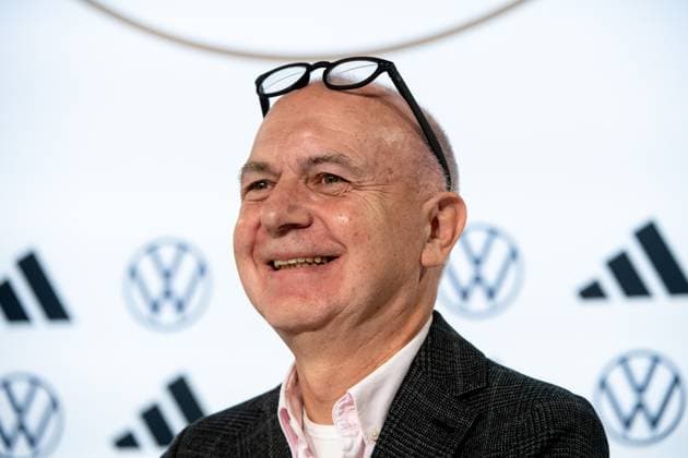 Bernd Neuendorf (DFB Praesident), GER, Pressekonferenz DFB Fussball Herren Nationalmannschaft Deutschland, Trainingslager Blankenhain, UEFA Fussball Europameisterschaft 2024, 27.05.2024 DFB regulations prohibit any use of photographs as image sequences and or quasi-video GER, Pressekonferenz DFB Fussball Herren Nationalmannschaft Deutschland, Trainingslager Blankenhain, UEFA Fussball Europameisterschaft 2024, 27.05.2024 Blankenhain Copyright: xEibner-Pressefoto Memmlerx EP_MMR