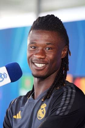 Eduardo Camavinga of Real Madrid CF Real Madrid media day, Madrid, Spain - 27 May 2024  Copyright: xRubenxAlbarran Shutterstockx 14510087ec