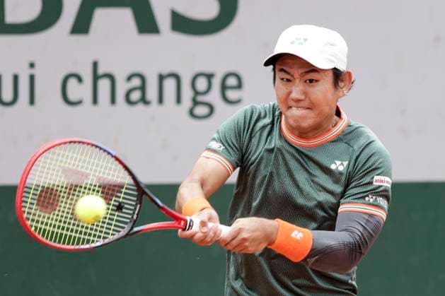 TENNIS - French Open 2024 PARIS,FRANCE,27.MAY.24 - TENNIS - ATP, Tennis Herren World Tour, French Open, Roland Garros, Grand Slam. Image shows Yoshihito Nishioka (JPN).  GEPAxpictures xPatrickxSteiner