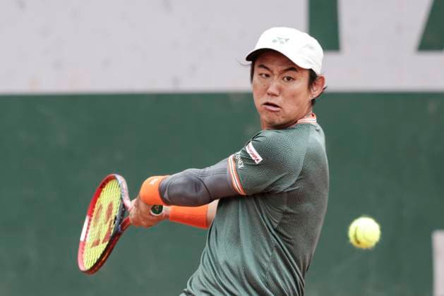 TENNIS - French Open 2024 PARIS,FRANCE,27.MAY.24 - TENNIS - ATP, Tennis Herren World Tour, French Open, Roland Garros, Grand Slam. Image shows Yoshihito Nishioka (JPN).  GEPAxpictures xPatrickxSteiner