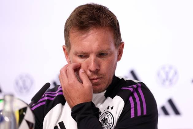 Fußball EM-Trainingslager Sportliche PK am 27.05.2024 im Schloss Blankenhain in Blankenhain Julian Nagelsmann ( Bundestrainer Cheftrainer Deutschland )
