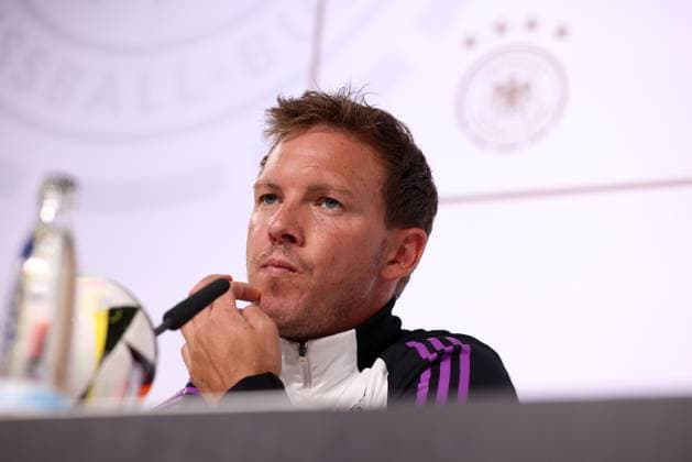 Fußball EM-Trainingslager Sportliche PK am 27.05.2024 im Schloss Blankenhain in Blankenhain Julian Nagelsmann ( Bundestrainer Cheftrainer Deutschland )
