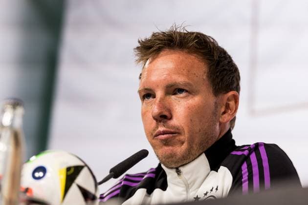 DFB Trainingslager Pressekonferenz; 27.05.2024 Julian Nagelsmann (Trainer Deutschland) DFB Trainingslager Pressekonferenz; Blankenhain, Schloss Blankenhain am 27.05.2024 Copyright: xBEAUTIFULxSPORTS Wunderlx
