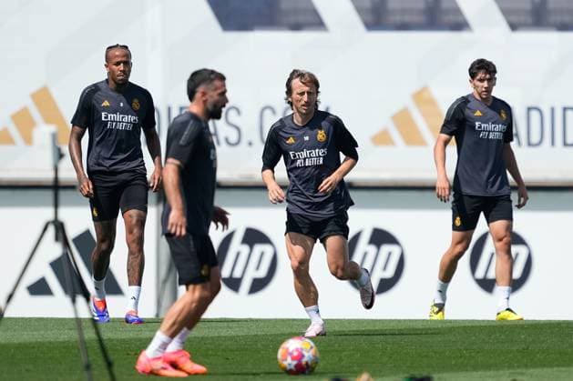 May 27, 2024, Valdebebas, Madrid, SPAIN: Luka Modric during the Media Day of Real Madrid ahead the Final of the UEFA Champions League against Borussia Dortmund at Ciudad Deportiva Real Madrid on May 27, 2024 in Valdebebas, Madrid, Spain. Valdebebas SPAIN - ZUMAa181 20240527_zaa_a181_058 Copyright: xOscarxJ.xBarrosox