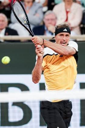 TENNIS - French Open 2024 PARIS,FRANCE,27.MAY.24 - TENNIS - ATP, Tennis Herren World Tour, French Open, Roland Garros, Grand Slam. Image shows Alexander Zverev (GER).  GEPAxpictures xPatrickxSteiner