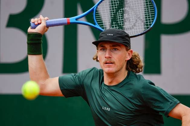 27.05.2024 Tennis, French Open 2024 Roland-Garros, FRA, Men™s Singles Court Court 8 MaxPurcell (AUS) - Henri Squire (GER) Bild: v. li. Max Purcell (AUS) Copyright: HMBxMedia AntonioxBorga